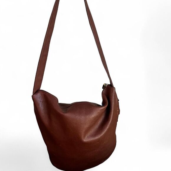 Vintage Libaire Brown Leather Shoulder Bag - Picture 3 of 8